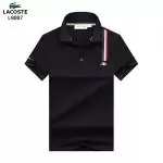 lacoste t-shirt new arrival left flag 2022 black